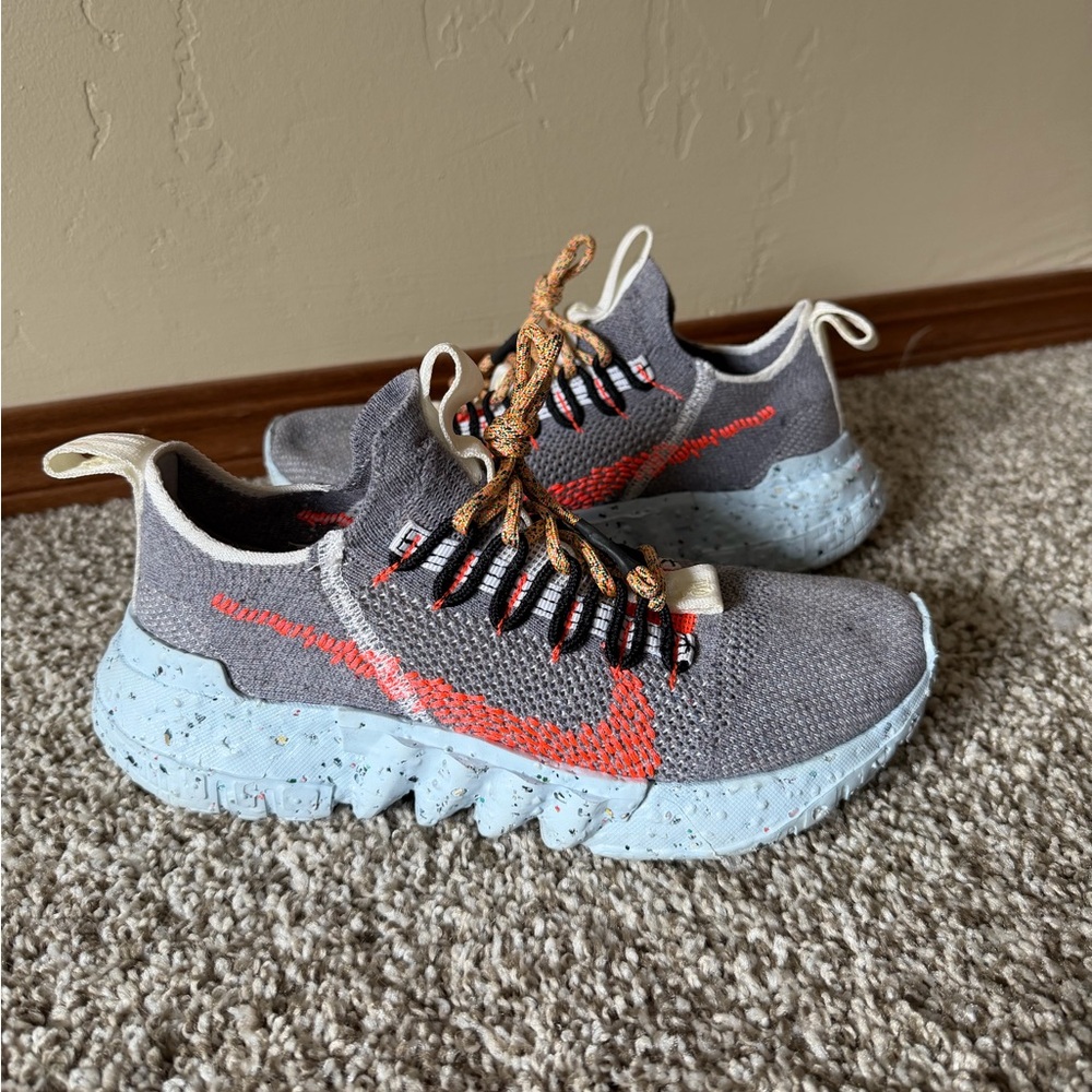 Nike Gray and Orange Shoes